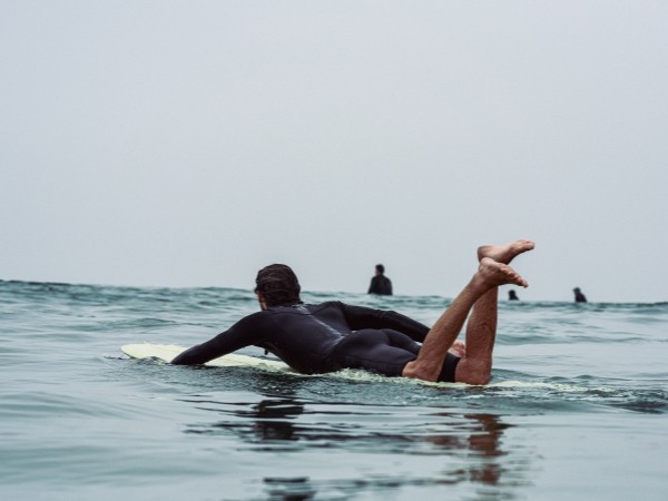 Image of guest surfing